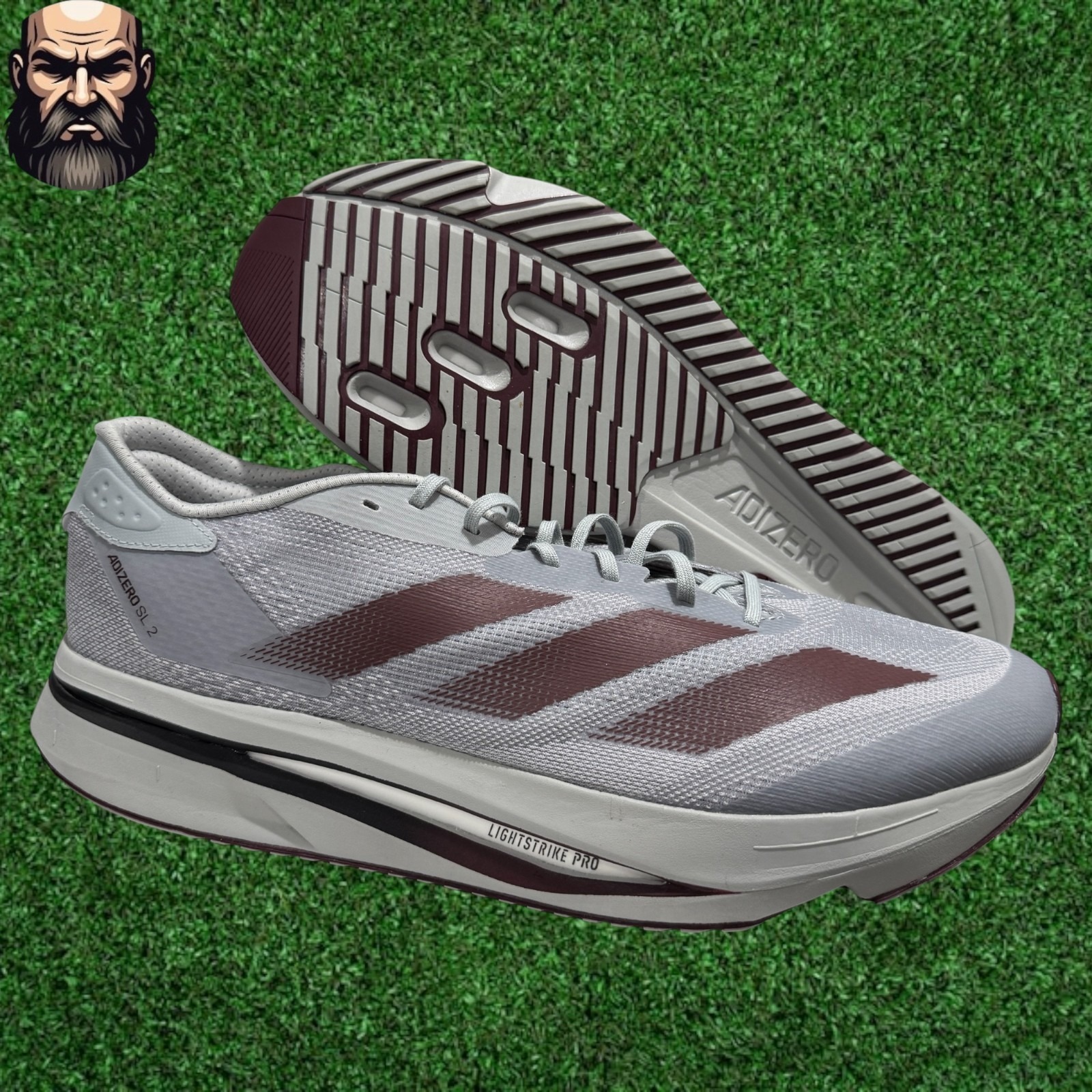 Adidas Adizero Sl2 Texas A&M Gray Maroon Jq0233 Running Shoes Men's Size 14